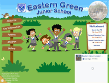 Tablet Screenshot of easterngreenjuniorschool.co.uk